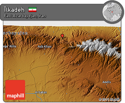 Physical 3D Map of Īlkadeh