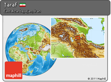 Physical Location Map of Ţaraf