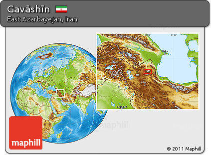 Physical Location Map of Gavāshīn