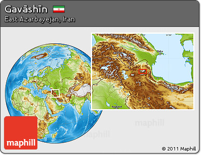 Physical Location Map of Gavāshīn