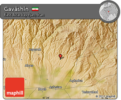 Satellite Map of Gavāshīn
