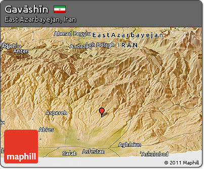 Satellite Panoramic Map of Gavāshīn