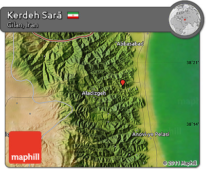 Satellite Map of Kerdeh Sarā