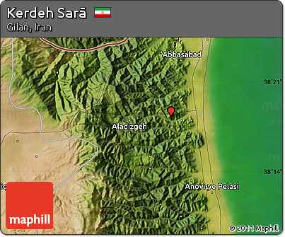Satellite Map of Kerdeh Sarā