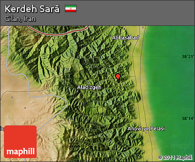 Satellite Map of Kerdeh Sarā