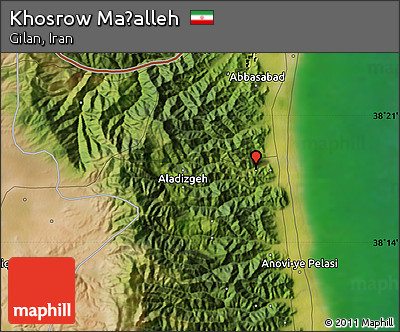 Satellite Map of Khosrow Maḩalleh