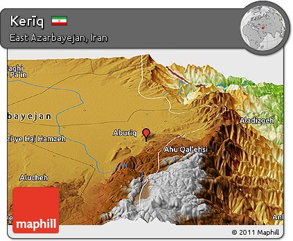 Physical Panoramic Map of Kerīq