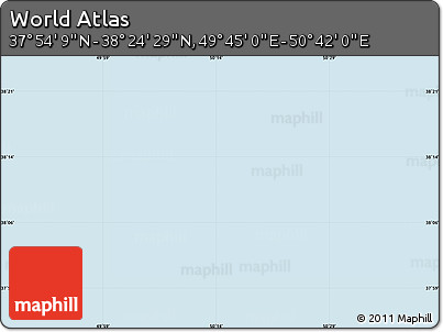 Physical Map of the Area around 38° 9' 19" N, 50° 13' 30" E