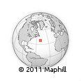 Outline Map of the Area around 38° 9' 19" N, 50° 4' 30" W, rectangular outline