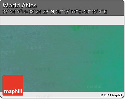 Satellite 3D Map of the Area around 38° 9' 19" N, 52° 46' 29" E