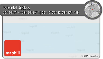 Physical Panoramic Map of the Area around 38° 9' 19" N, 52° 46' 29" E