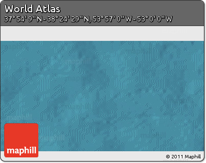 Satellite 3D Map of the Area around 38° 9' 19" N, 53° 28' 30" W