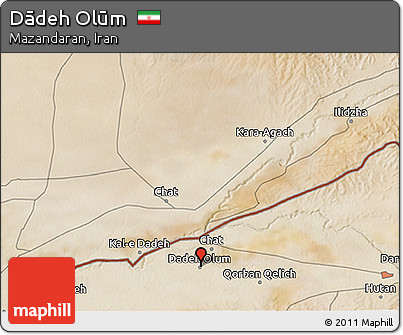 Satellite 3D Map of Dādeh Olūm