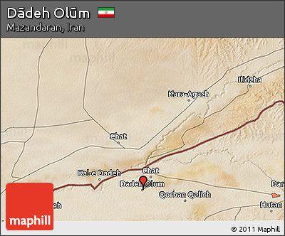 Satellite 3D Map of Dādeh Olūm