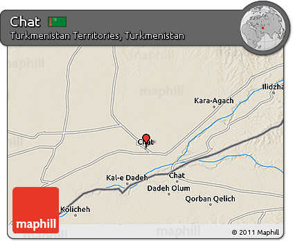 Shaded Relief 3D Map of Chāt