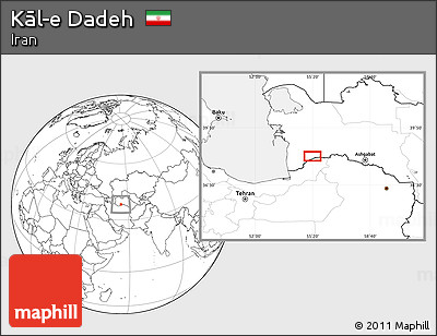 Blank Location Map of Kāl-e Dadeh