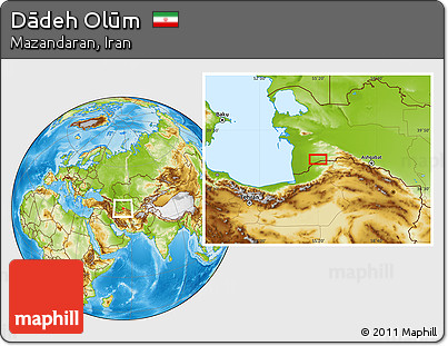 Physical Location Map of Dādeh Olūm