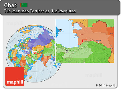 Political Location Map of Chāt