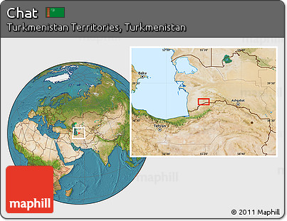 Satellite Location Map of Chāt