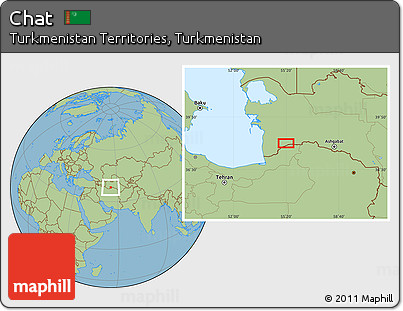 Savanna Style Location Map of Chāt