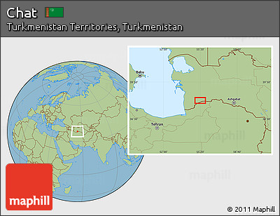 Savanna Style Location Map of Chāt