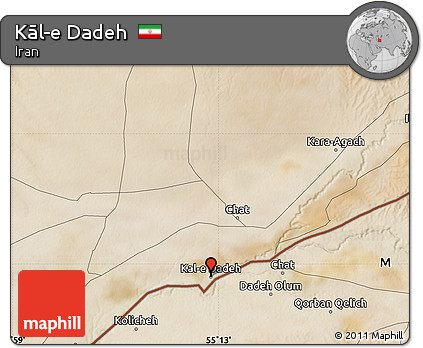 Satellite Map of Kāl-e Dadeh