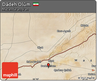 Satellite Map of Dādeh Olūm