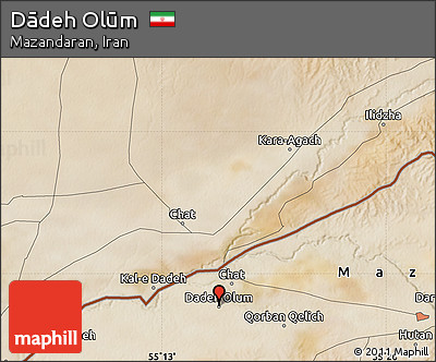 Satellite Map of Dādeh Olūm