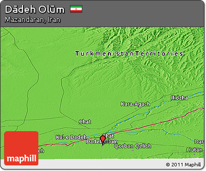 Political Panoramic Map of Dādeh Olūm