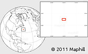 Blank Location Map of the area around 38° 9' 19" N, 55° 10' 29" W
