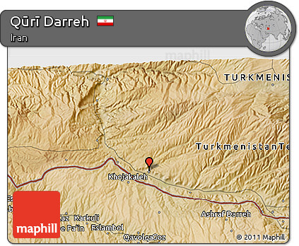 Satellite 3D Map of Qūrī Darreh