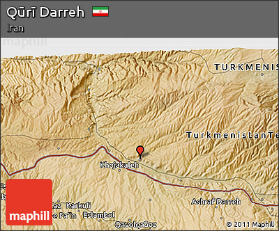 Satellite 3D Map of Qūrī Darreh