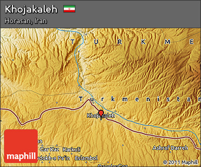 Physical Map of Khojakaleh