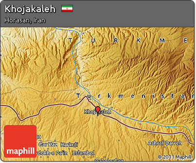 Physical Map of Khojakaleh