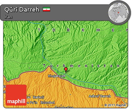 Political Map of Qūrī Darreh