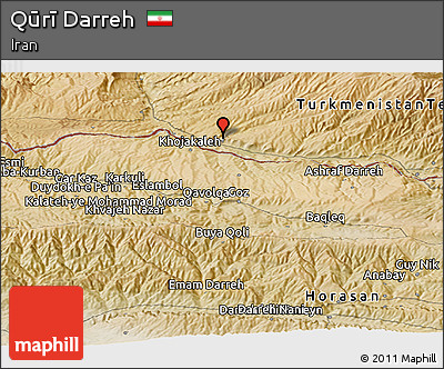Satellite Panoramic Map of Qūrī Darreh