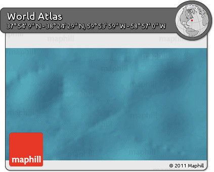 Satellite 3D Map of the Area around 38° 9' 19" N, 59° 25' 29" W