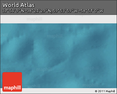 Satellite 3D Map of the Area around 38° 9' 19" N, 59° 25' 29" W