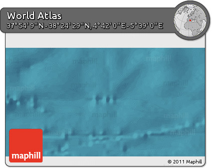 Satellite 3D Map of the Area around 38° 9' 19" N, 5° 10' 30" E