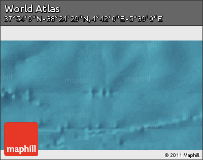Satellite 3D Map of the Area around 38° 9' 19" N, 5° 10' 30" E