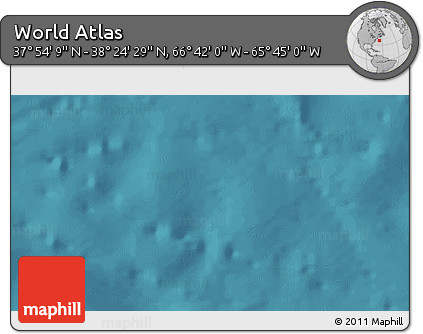 Satellite 3D Map of the Area around 38° 9' 19" N, 66° 13' 29" W
