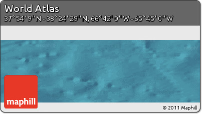 Satellite Panoramic Map of the Area around 38° 9' 19" N, 66° 13' 29" W