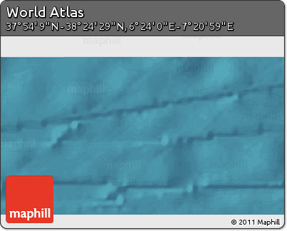 Satellite 3D Map of the Area around 38° 9' 19" N, 6° 52' 30" E