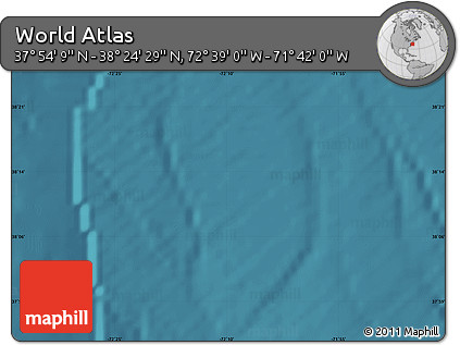 Satellite Map of the Area around 38° 9' 19" N, 72° 10' 30" W