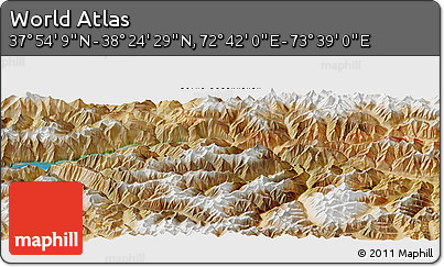 Satellite Panoramic Map of the Area around 38° 9' 19" N, 73° 10' 30" E