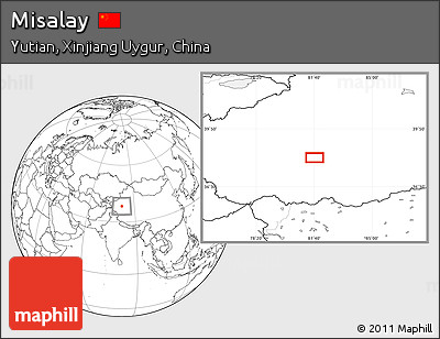 Blank Location Map of Misalay