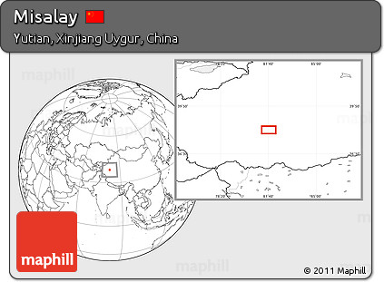 Blank Location Map of Misalay