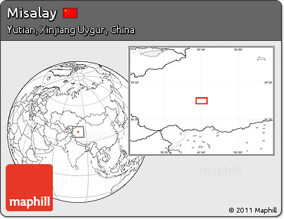Blank Location Map of Misalay