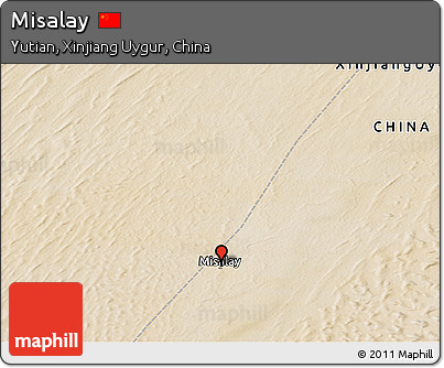 Satellite Panoramic Map of Misalay