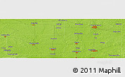 Physical Panoramic Map of the area around 38° 9' 19" N, 89° 10' 30" W